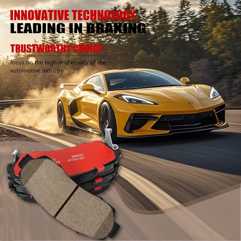 HECHENQICHE Ceramic Front Brake Pads for Acura RDX/TLX, for Honda CR-V/Accord Crosstour/Odyssey/Passport & Subaru Legacy - Image 5